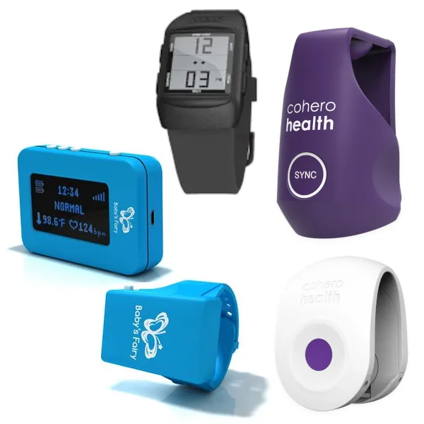 Health monitors, dose trackers, and score trackers