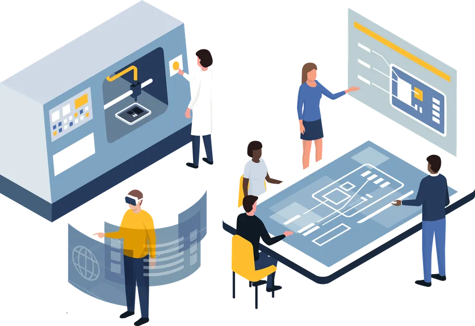 Product design sketches and prototype